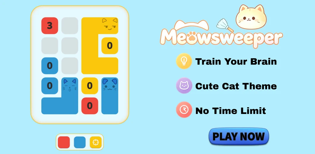 Meowsweeper - logic Puzzle screenshot